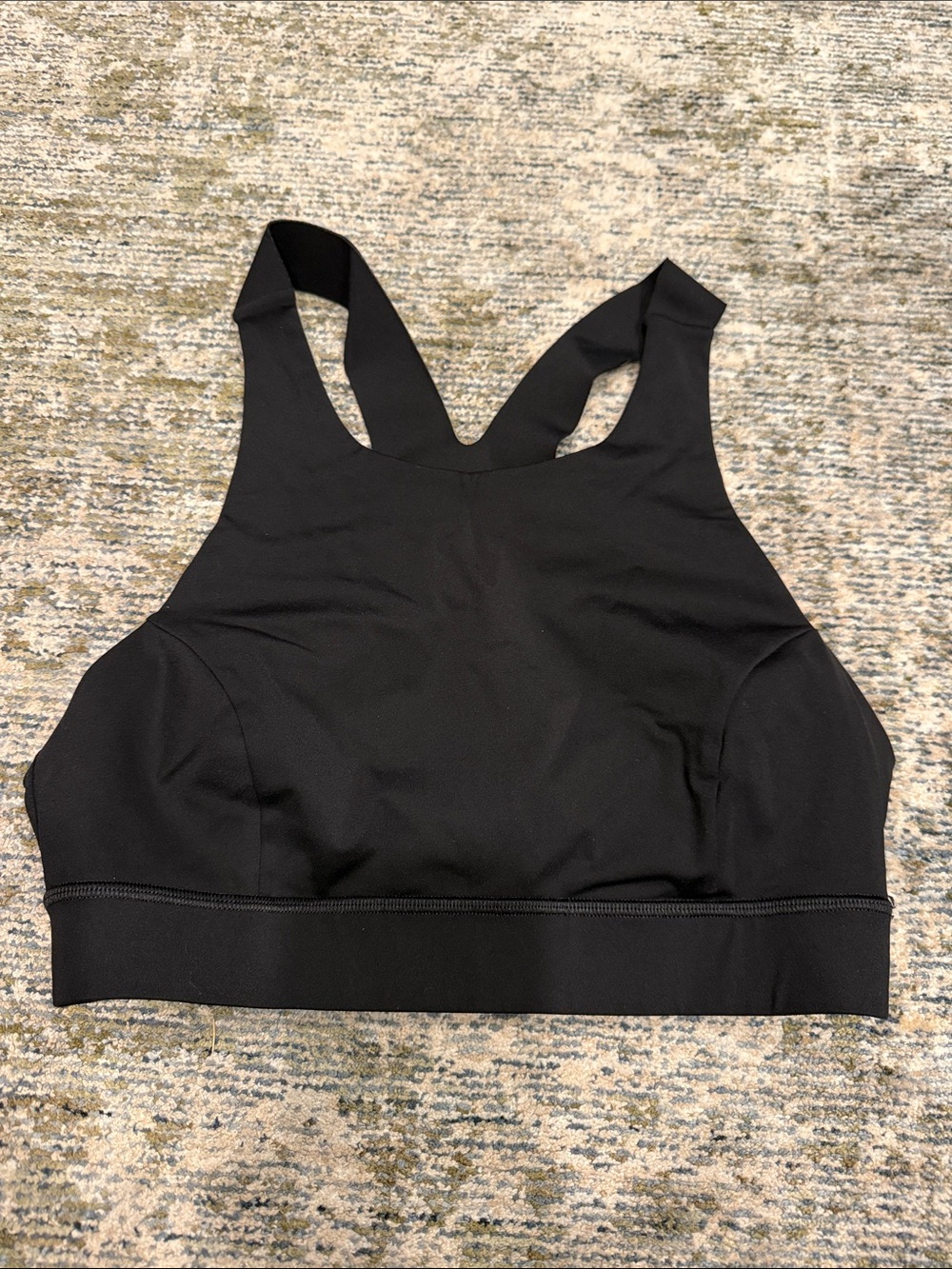 lululemon athletica Black High-Neck Support Sports Bra
